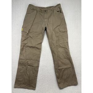 Drayko Mens 38 Khaki Cargo Pants Kevlar Lined Motercycle Tan Jeans Double Knee